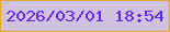 文字の大きさ：4、枠の色：e2a733、背景の色：d0c3e0、文字の色：6323f9 無料ブログパーツのブログ時計