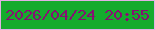 文字の大きさ：1、枠の色：e2b1e5、背景の色：15ab2d、文字の色：871072 無料ブログパーツのブログ時計