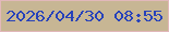 文字の大きさ：2、枠の色：e2b8ba、背景の色：c7b694、文字の色：2742ba 無料ブログパーツのブログ時計