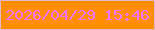 文字の大きさ：5、枠の色：e2b9cc、背景の色：ff8d02、文字の色：f174fd 無料ブログパーツのブログ時計