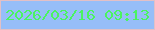 文字の大きさ：2、枠の色：e2c0c6、背景の色：96bef8、文字の色：4af461 無料ブログパーツのブログ時計