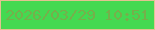 文字の大きさ：3、枠の色：e2c291、背景の色：44d951、文字の色：75b04b 無料ブログパーツのブログ時計