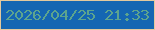 文字の大きさ：4、枠の色：e2c99e、背景の色：1466b2、文字の色：5da48e 無料ブログパーツのブログ時計