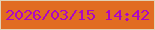 文字の大きさ：5、枠の色：e2d1b4、背景の色：e16c22、文字の色：ad06c4 無料ブログパーツのブログ時計
