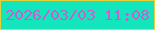 文字の大きさ：4、枠の色：e2d237、背景の色：13e6bc、文字の色：c85fce 無料ブログパーツのブログ時計