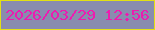 文字の大きさ：5、枠の色：e2e014、背景の色：898cae、文字の色：ed1bb0 無料ブログパーツのブログ時計