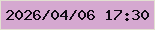 文字の大きさ：4、枠の色：e2e0d1、背景の色：d5a8d0、文字の色：100a14 無料ブログパーツのブログ時計