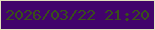 文字の大きさ：2、枠の色：e2e1be、背景の色：42046b、文字の色：385019 無料ブログパーツのブログ時計