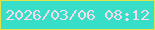 文字の大きさ：3、枠の色：e2e34b、背景の色：37dec8、文字の色：f7dbe8 無料ブログパーツのブログ時計
