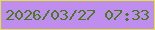 文字の大きさ：1、枠の色：e2e43b、背景の色：be8dee、文字の色：477b1b 無料ブログパーツのブログ時計
