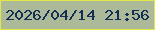 文字の大きさ：2、枠の色：e2e746、背景の色：acba9a、文字の色：152e54 無料ブログパーツのブログ時計