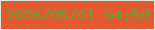 文字の大きさ：2、枠の色：e2e7d5、背景の色：e35a32、文字の色：64a333 無料ブログパーツのブログ時計