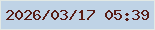 文字の大きさ：4、枠の色：e2e9e5、背景の色：bfd3e6、文字の色：581d16 無料ブログパーツのブログ時計