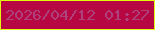 文字の大きさ：5、枠の色：e2f80c、背景の色：b70743、文字の色：af427c 無料ブログパーツのブログ時計