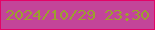 文字の大きさ：1、枠の色：e30467、背景の色：c34599、文字の色：9ba02f 無料ブログパーツのブログ時計