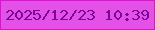 文字の大きさ：2、枠の色：e30fd5、背景の色：e451e7、文字の色：7a069a 無料ブログパーツのブログ時計