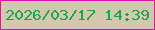 文字の大きさ：4、枠の色：e313a4、背景の色：d2c7af、文字の色：1fa34b 無料ブログパーツのブログ時計