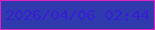 文字の大きさ：2、枠の色：e321c1、背景の色：2f3bac、文字の色：371ed3 無料ブログパーツのブログ時計