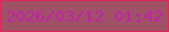 文字の大きさ：3、枠の色：e32657、背景の色：9f5165、文字の色：c420ac 無料ブログパーツのブログ時計