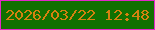 文字の大きさ：4、枠の色：e327c9、背景の色：117001、文字の色：d58110 無料ブログパーツのブログ時計