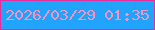 文字の大きさ：2、枠の色：e32e9b、背景の色：20a4fe、文字の色：f892c0 無料ブログパーツのブログ時計