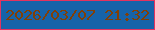 文字の大きさ：3、枠の色：e3335f、背景の色：1663a9、文字の色：813f07 無料ブログパーツのブログ時計