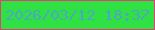 文字の大きさ：5、枠の色：e33e7c、背景の色：30e143、文字の色：4ea7c0 無料ブログパーツのブログ時計