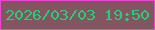 文字の大きさ：4、枠の色：e34cc6、背景の色：825561、文字の色：27ce77 無料ブログパーツのブログ時計