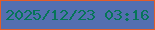 文字の大きさ：5、枠の色：e35c29、背景の色：546fb0、文字の色：067558 無料ブログパーツのブログ時計