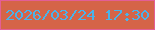 文字の大きさ：4、枠の色：e35e96、背景の色：d56448、文字の色：49b3ea 無料ブログパーツのブログ時計