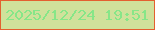 文字の大きさ：5、枠の色：e36030、背景の色：d0e19b、文字の色：87e688 無料ブログパーツのブログ時計