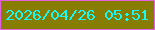 文字の大きさ：5、枠の色：e361e1、背景の色：867d02、文字の色：17fbf7 無料ブログパーツのブログ時計