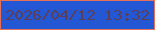 文字の大きさ：1、枠の色：e37258、背景の色：2457d3、文字の色：5d3e59 無料ブログパーツのブログ時計