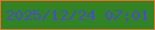 文字の大きさ：2、枠の色：e37529、背景の色：318323、文字の色：494dc3 無料ブログパーツのブログ時計