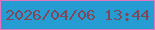 文字の大きさ：3、枠の色：e377bf、背景の色：259dd2、文字の色：804758 無料ブログパーツのブログ時計