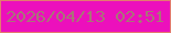 文字の大きさ：2、枠の色：e37b6f、背景の色：ec10bc、文字の色：a97478 無料ブログパーツのブログ時計