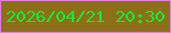 文字の大きさ：1、枠の色：e37de9、背景の色：8d6f1a、文字の色：10ee32 無料ブログパーツのブログ時計