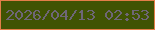 文字の大きさ：3、枠の色：e37e48、背景の色：405303、文字の色：6e6677 無料ブログパーツのブログ時計