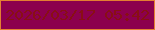 文字の大きさ：3、枠の色：e37f32、背景の色：8c004d、文字の色：890f15 無料ブログパーツのブログ時計