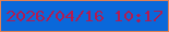 文字の大きさ：1、枠の色：e38053、背景の色：0a68da、文字の色：b01c52 無料ブログパーツのブログ時計