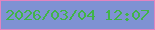 文字の大きさ：2、枠の色：e384c0、背景の色：7f92d3、文字の色：41b448 無料ブログパーツのブログ時計