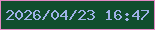 文字の大きさ：1、枠の色：e388c4、背景の色：104e2e、文字の色：9eb2e8 無料ブログパーツのブログ時計