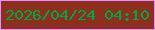 文字の大きさ：5、枠の色：e391fe、背景の色：8d2f1f、文字の色：01a741 無料ブログパーツのブログ時計