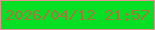 文字の大きさ：3、枠の色：e39291、背景の色：06df23、文字の色：aa743c 無料ブログパーツのブログ時計