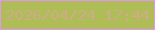 文字の大きさ：2、枠の色：e394f4、背景の色：aebd55、文字の色：cfac89 無料ブログパーツのブログ時計