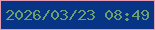 文字の大きさ：2、枠の色：e39ab3、背景の色：073485、文字の色：6d9e70 無料ブログパーツのブログ時計