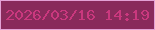 文字の大きさ：4、枠の色：e3a1d5、背景の色：892a5b、文字の色：ca387e 無料ブログパーツのブログ時計