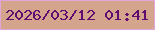 文字の大きさ：5、枠の色：e3a4dc、背景の色：d5a48d、文字の色：610c70 無料ブログパーツのブログ時計