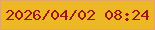 文字の大きさ：3、枠の色：e3a664、背景の色：ecb826、文字の色：9f1612 無料ブログパーツのブログ時計