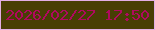 文字の大きさ：4、枠の色：e3aee5、背景の色：483e04、文字の色：b0095f 無料ブログパーツのブログ時計